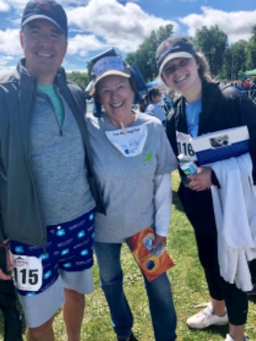 The three people with smile in the Denver Undy 5000 even
